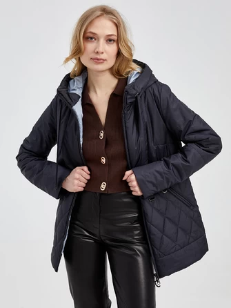 Текстильная утепленная куртка женская 20038-1