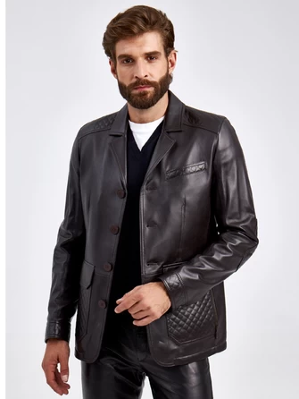 Кожаный пиджак мужской 530-0
