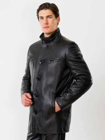 Кожаная куртка утепленная мужская 517нвш-1