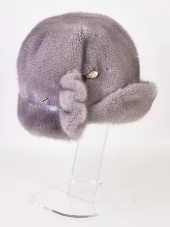 Головной убор (шляпа) из меха норки женский Забава-1