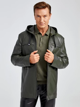 Кожаная куртка премиум класса мужская 552-1