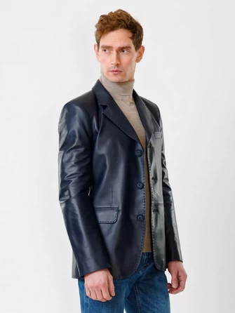 Кожаный пиджак мужской 543-0