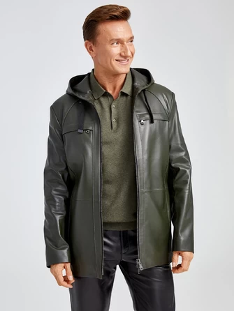 Кожаный комплект мужской: Куртка 552 + Брюки 01-1