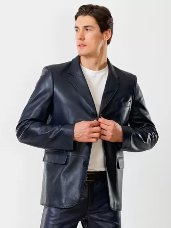 Кожаный пиджак мужской 543-0