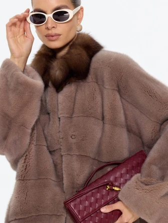 Норковая длинная женская шуба Анастасия-1