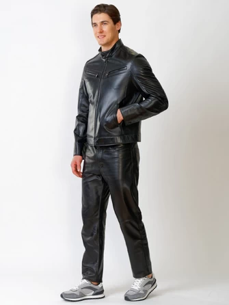 Кожаный комплект мужской: Куртка 506о + Брюки 01-0