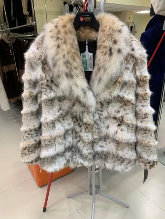 Женская шуба из меха рыси Л850-0