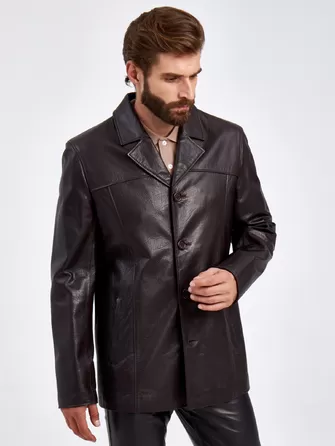 Кожаный пиджак мужской 2010-8-1