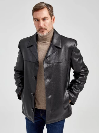Кожаный пиджак мужской 20с дом-0